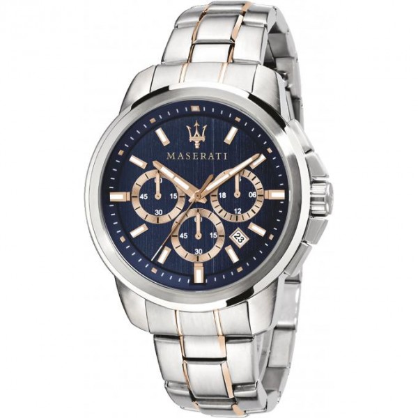 Montre Homme MASERATI Chronographe Successo Acier Bleu - R8873621008 Montre Homme MASERATI Chronographe Successo Acier Bleu - R8873621008