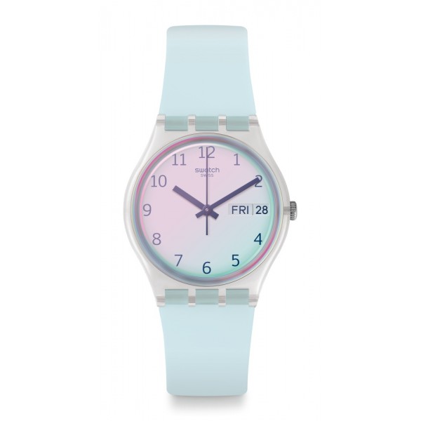 Montre Femme Swatch Ultraciel Bleu et Rose - GE713