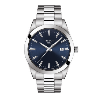 Montre Homme TISSOT Gentleman Bleu Soleillé Acier Gris - T1274101104100