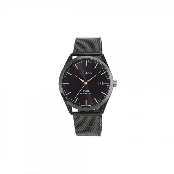 Montre Homme PULSAR Tradition Maille Milanaise Noir PS9573X1