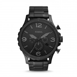 Montre Homme Fossil JR1401 - Collection  NATE style Tendance avec acier - Mouvement Quartz - Chronographe