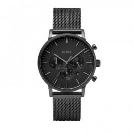 Montre homme CLUSE Aravis full black, bracelet en acier - CW0101502007