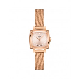 Montre Femme TISSOT Lovely Square Cadran Or Rose - T0581093345600