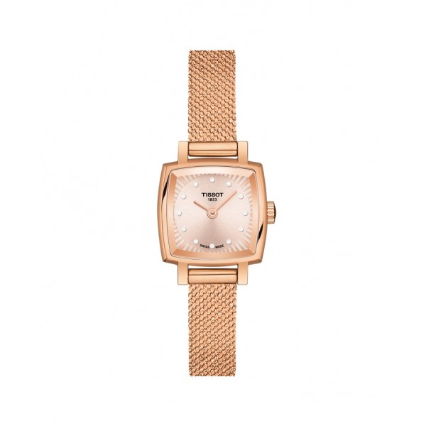 Montre Femme TISSOT Lovely Square Cadran Or Rose - T0581093345600