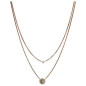 Collier Femme Fossil JF02953791 - Collection MISTY AUTUMN CLASSICS style Tendance avec acier et nacre