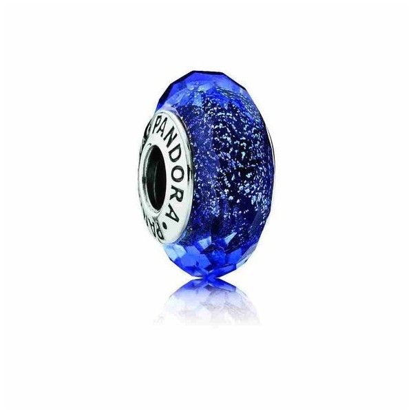 PANDORA Charm Verre de Murano Bleu Facetté - 791646