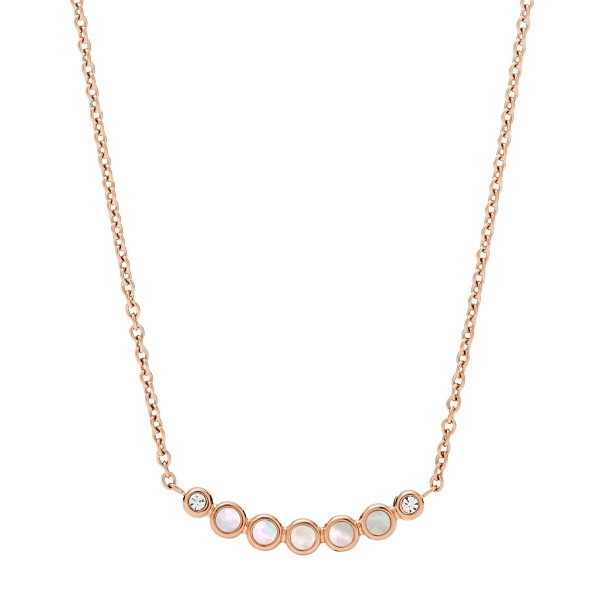 Collier Femme Fossil JF03092791 - Collection MOP VINTAGE GLITZ style Tendance avec acier et nacre Collier Femme Fossil JF03092791 - Collection MOP VINTAGE GLITZ style Tendance avec acier et nacre