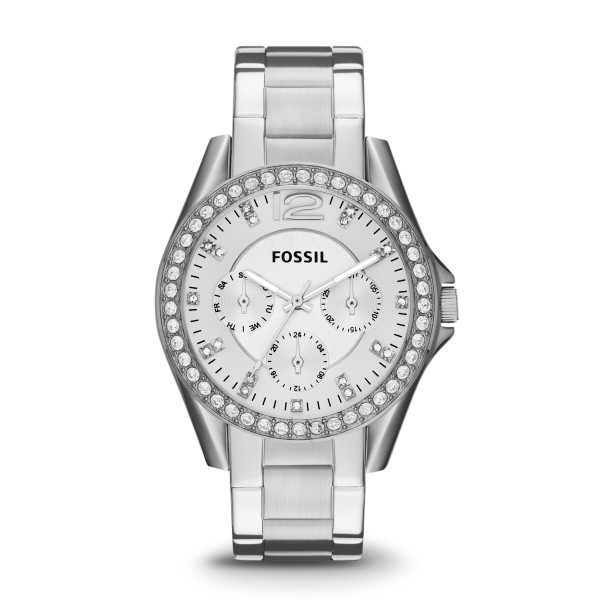 Montre Femme Fossil ES3202 - Collection  RILEY style Mode avec acier - Mouvement Quartz - Chronographe