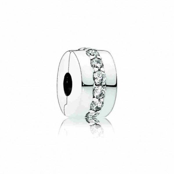 PANDORA Charm Clip Rangée Scintillante Incolore - 791972CZ