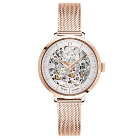 Montre Femme Pierre Lannier Auto Squelette Or Rose - 313B928