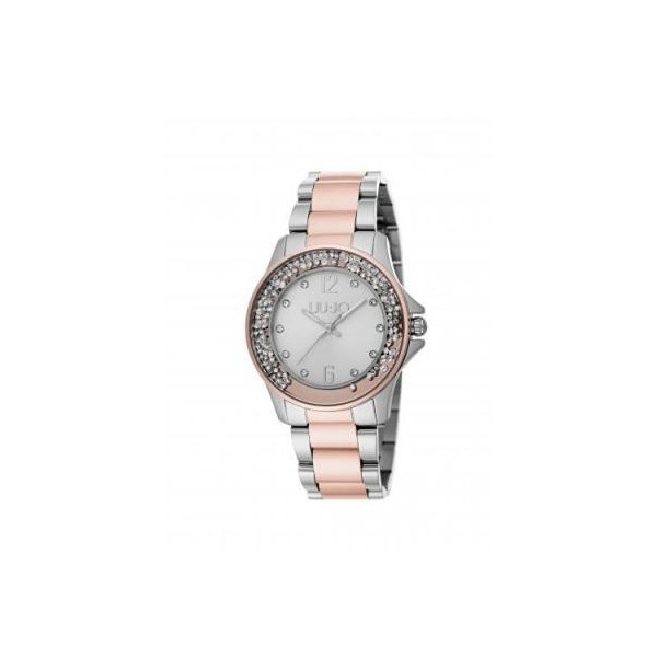 Montre Femme LIU JO Dancing Rose Gold Or Cristaux - TLJ1118