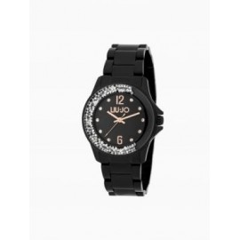 Montre Femme LIU JO Dancing Black Noir Cristaux - TLJ1622