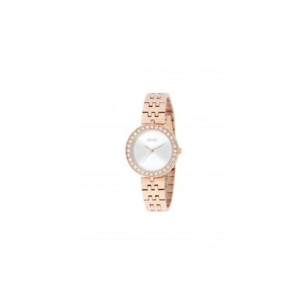 Montre Femme LIU JO Cristal Chic Or Gold Rose Quartz - TLJ1706