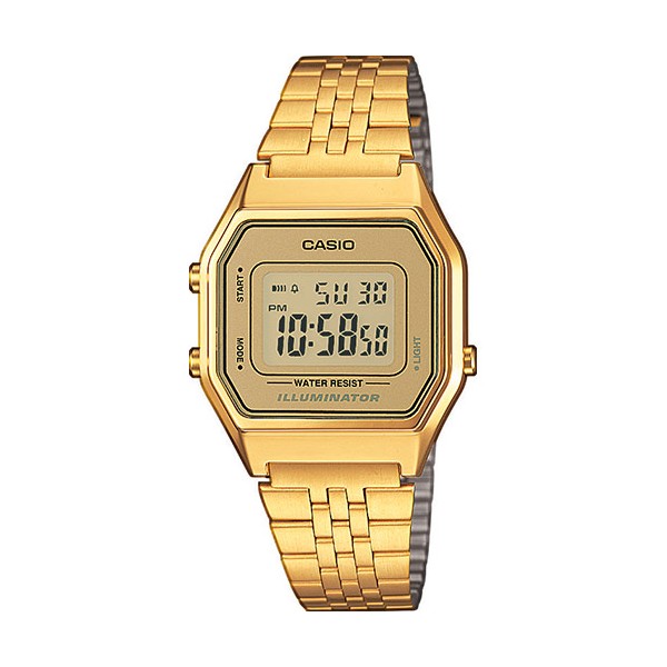 Casio - Montre Vintage doré acier - Ref LA680WEGA-9ER