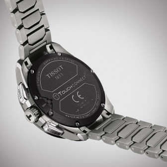 Montre Homme TISSOT T-Touch Connect Solar Noir Acier Argenté - T1214204405100