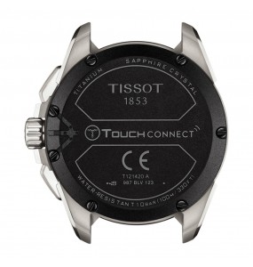 Montre Homme TISSOT T-Touch Connect Solar Noir Acier Argenté - T1214204405100