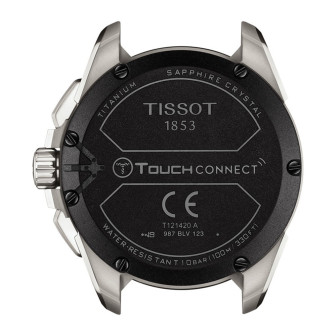 Montre Homme TISSOT T-Touch Connect Solar Noir Acier Argenté - T1214204405100