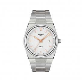 Montre TISSOT acier blanc, modèle PRX