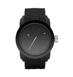 Montre Homme DIESEL Double Down Quartz Bracelet silicone noir - DZ1437