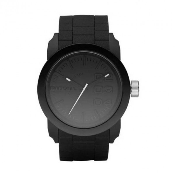 Montre Homme DIESEL Double Down Quartz Bracelet silicone noir - DZ1437