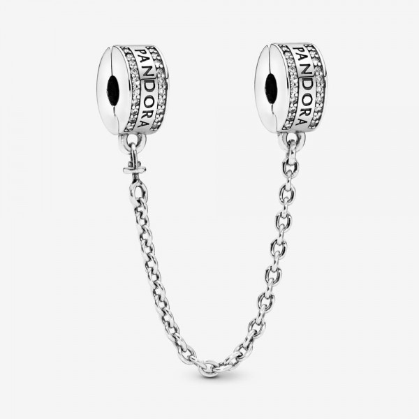 PANDORA Charm Clip Chaîne de Confort Signature - 792057CZ-05