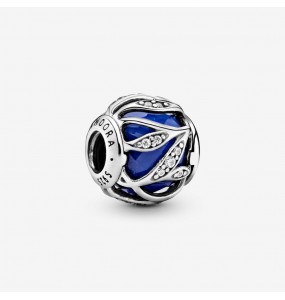 PANDORA Charm Feuilles Abstraites Bleu Royal - 791969NCB