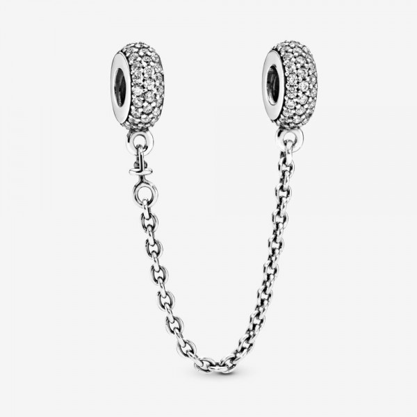 PANDORA Charm Chaîne de Confort Pavé Scintillant - 791736CZ-05 PANDORA Charm Chaîne de Confort Pavé Scintillant - 791736CZ-05