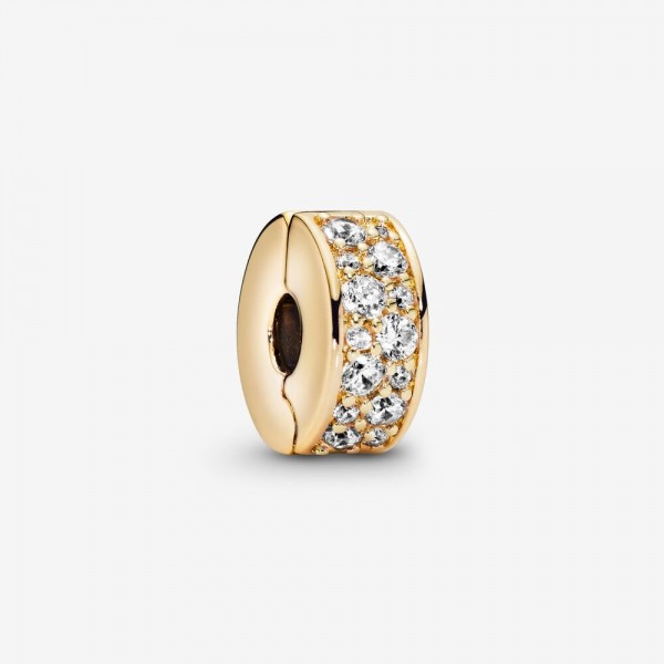 PANDORA Charm Clip Pavé Transparent - 768658C01 PANDORA Charm Clip Pavé Transparent - 768658C01