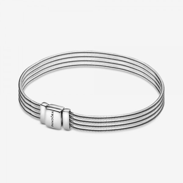 PANDORA Bracelet Maille Serpent Multi-Rangs Pandora Reflexions - 597943-17 PANDORA Bracelet Maille Serpent Multi-Rangs Pandora Reflexions - 597943-17