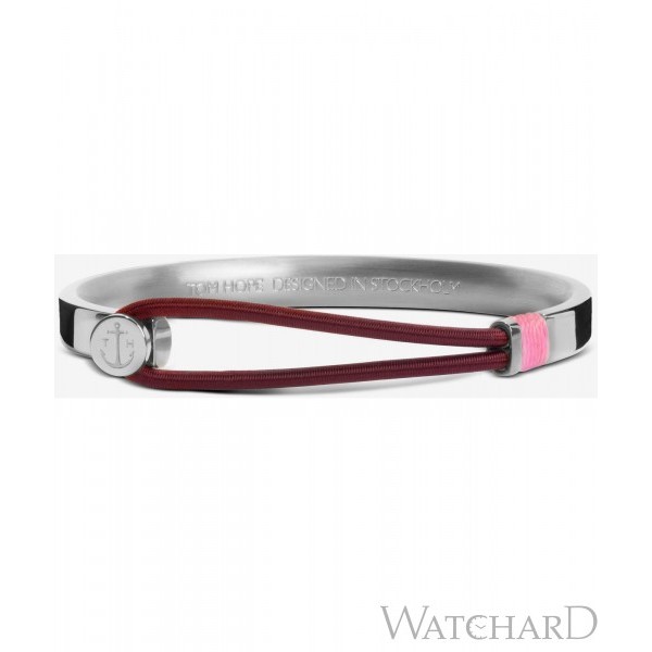 Bracelet Unisexe TOM HOPE HYBRID 3 CARMINE Argent M - HO.TM461