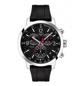 Montre Homme TISSOT PRC 200 Chronograph Silicone Noir - T1144171705700