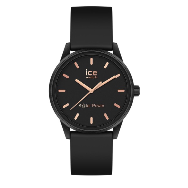 Montre ICE WATCH solar power - Black rose-gold - Small - 3H Montre ICE WATCH solar power - Black rose-gold - Small - 3H
