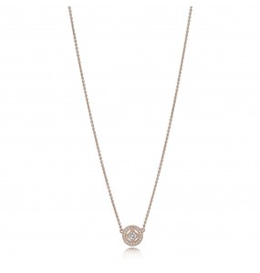 PANDORA Rose collier with clear cubic zirconia