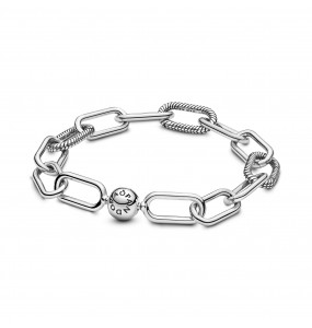 ME/Sterling silver link bracelet