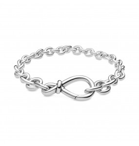 Infinity sterling silver bracelet