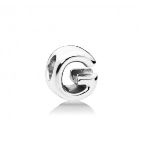 Letter G silver charm