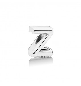 Letter Z silver charm