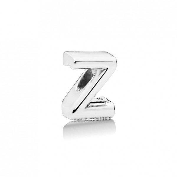 Letter Z silver charm