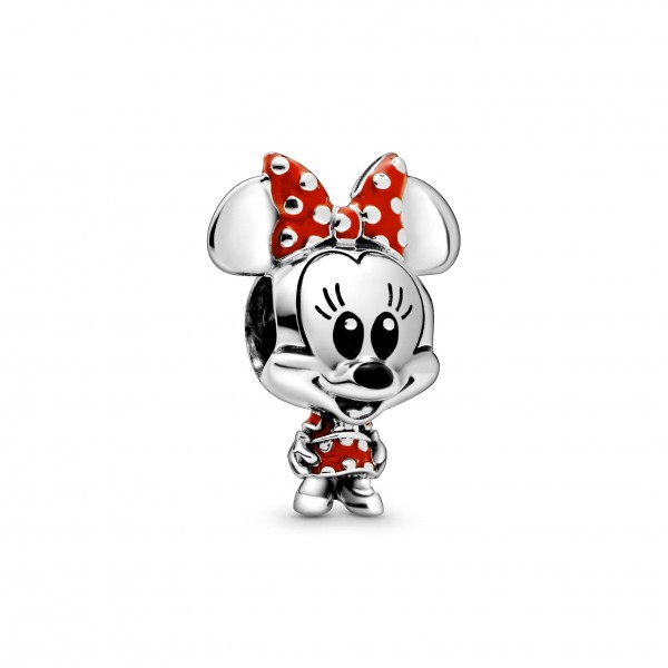 PANDORA Charm Disney Minnie Robe à Pois et N½ud - 798880C02 PANDORA Charm Disney Minnie Robe à Pois et N½ud - 798880C02