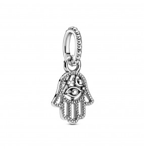 Hamsa hand sterling silver dangle