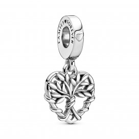 Family tree sterling silver dangle