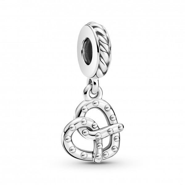 Pretzel sterling silver dangle