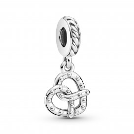 Pretzel sterling silver dangle