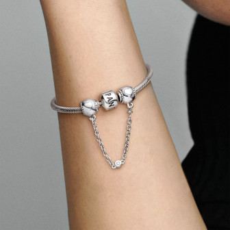 Pendentif Femme Pandora Charm Chaîne Coeurs - 796457CZ-05