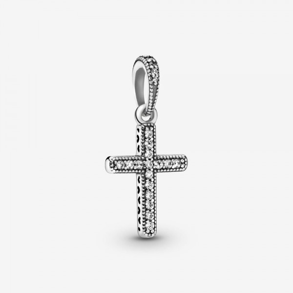 Pandora - Pendentif Croix scintillante - Argent 925°° -  Collection Pandora Moments
