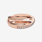 PANDORA Anneau Triple Pavé Croisé - 189057C01-52 PANDORA Anneau Triple Pavé Croisé - 189057C01-52