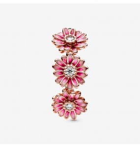 PANDORA Bague Trio de Marguerites Rose - 188792C01-54