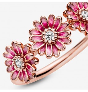 PANDORA Bague Trio de Marguerites Rose - 188792C01-54