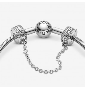 PANDORA Charm Clip Chaîne de Confort Signature - 792057CZ-05