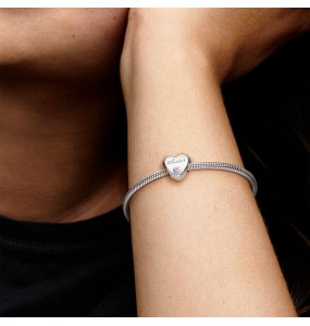 PANDORA Charm Coeur Soeur - 791946PCZ
